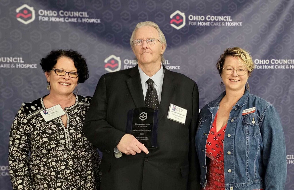 Johnie-Rene-Amy Johnie Marshall of Freedom Caregivers, winner of the Ohio Council for Home Care and Hospice’s Homemaker/Aide of the Year 2022.